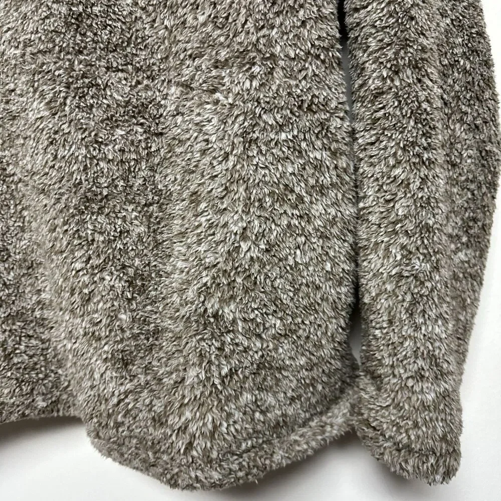 Alpine Sherpa Quarter Zip Brown Western‎ Pullover Sweater Womens Size XL